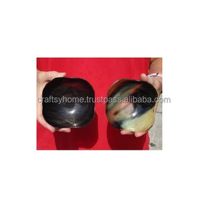 Artículos de bocina hechos a mano, bocina india de bocina Real, cuencos de bocina de acero inoxidable, diseños modernos, cuencos de bocina de arroz, sopa - Product Image 3
