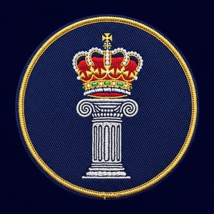 Écusson rond en tissu bordeaux brodé avec étoile et couronne maçonniques, motif lingot d'or, pour insignes de franc-maçonnerie, emblème d'uniforme et vêtements fraternels - Product Image 4