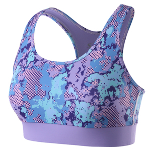 Saleh Enterprises Women Plus Size Sublimated <b>Halter</b> U-<b>NECK</b> Sports <b>Bra</b> Front Logo High Support 180g Nylon Spandex Seamless Gym - Product Image 4