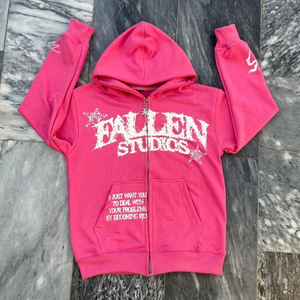 Sudaderas con Cremallera de Diseño Personalizado, Unisex, Estilo Urbano, Algodón, Felpa Francesa, Transpirables, Corte Regular, Logotipo Frontal Personalizado - Product Image 1