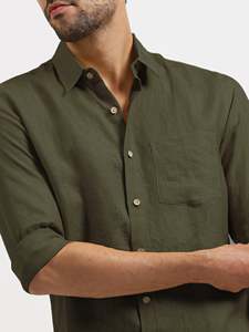เสื้อเชิ้ตติดกระดุมราคาส่ง หรูหรา ทันสมัย สำหรับผู้ชาย แขนยาว ทรงเข้ารูป ดีไซน์ล่าสุด - Product Image 4