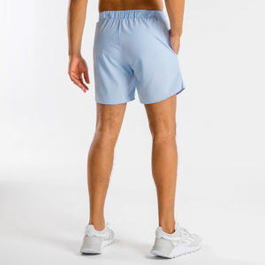 Shorts pour hommes de couleur unie avec taille élastique, design décontracté et tendance, personnalisation du logo, prix avantageux pour les commandes en gros 2026 - Product Image 4