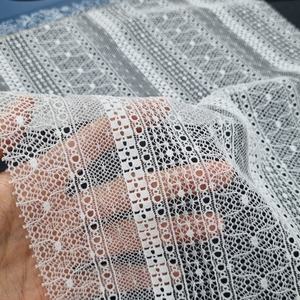 Geometric Stripe Lightweight Stretch <b>Lace</b> Fabric 147cm Nylon Spandex <b>Elastic</b> Warp Knit Customized Color Wedding Lingerie Dresses - Product Image 5