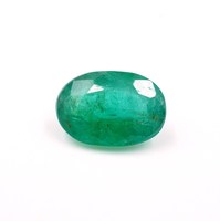 Émeraude zambienne 3,30 ct, pierre précieuse naturelle facettée de forme ovale, transparente, HAYAAT GEMS N-161 11,5x8x5,5 mm pour la fabrication de bijoux
