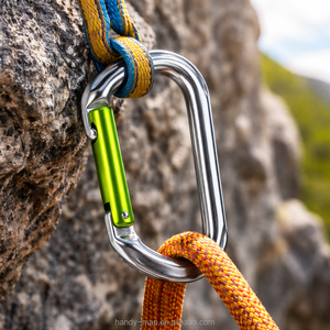 Mosquetón de aluminio para deportes salvajes, forma de O, Adventure 25 KN, descuento - Product Image 3