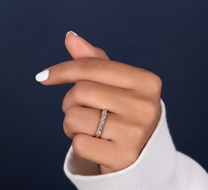 Anillo de Diamantes Cultivados en Laboratorio de 0.85 Ct, Banda Redonda VVS F G, Oro Amarillo, Anillo de Diamantes Personalizado al por Mayor, Anillo de Compromiso y Boda - Product Image 6