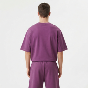 Ensemble de shorts et veste pour homme sur mesure, 100% coton biologique, col rond ample, veste de haute qualité pour homme - Product Image 5