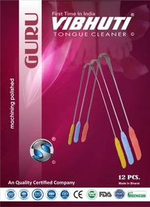 Grattoir à langue professionnel en acier inoxydable avec manche en plastique pour une hygiène buccale pratique, fourni par un fournisseur indien, en vente - Product Image 4
