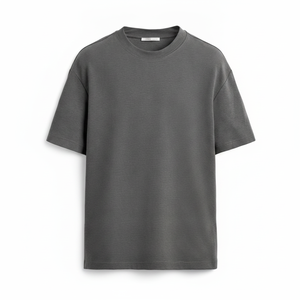 Premium Quality Plain Grey T-shirt Bulk Supplier - Oversized Cotton Jersey Tee for Men & Women - Product Image 2