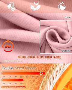 2 Conjuntos de Ropa Interior Térmica para Mujer, Forrada de Felpa Cálida, Capa Base para Esquí, Pijama Superior e Inferior para Clima Frío - Product Image 4