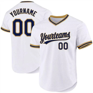 Maillot de baseball et de softball unisexe personnalisé en gros, col en V, maille respirante, séchage rapide, léger, antibactérien, pour équipes sportives - Product Image 6