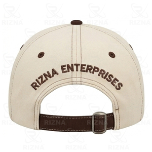 Gorra de Béisbol RIZNA de Mezclilla Twill, 6 Paneles, Ajustable, Unisex, Estilo Casual Vintage, Lavada, con Logotipo Bordado en 3D en el Panel Frontal, Azul, Algodón, Metal - Product Image 4