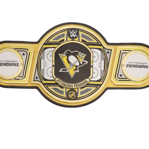Custom Pittsburgh Penguins Championship Belt High Quality Wrestling Title Belt Collectible NHL Fan Gear Personalized Sports Belt - Product Image 2