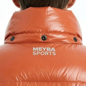 <b>Men</b>’s Burnt Orange Puffer <b>Jacket</b> Luxury Hooded Winter Bubble Coat Thick Insulated Streetwear Outerwear Warm Casual Fashion - Product Image 3