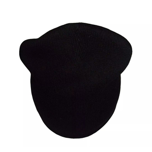 8" Black Mason Masonic Gold Symbol Snow Cap Beanie Cap Hat Regalia High Quality Wholesale Customized Knitted Beanies - Product Image 3