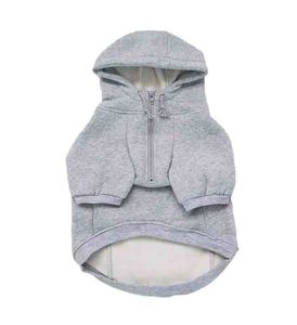 Custom Stylish Dog Hoodie 100% Cotton Eco-Friendly Windproof Autumn Warm Hooded Coat with Zipper Closure - Product Image 3