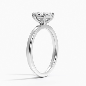 Bague BOJ 73 en argent 925 avec halo de pierres et griffes, solitaire en moissanite 2 carats couleur D VVS1 certifiée GRA, prix bas - Product Image 2