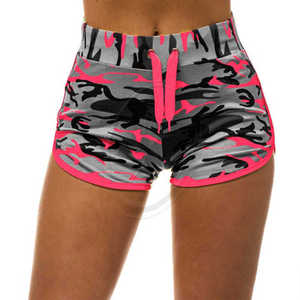 Fitness camuflaje elástico correr al aire libre pantalones cortos de yoga - Product Image 1