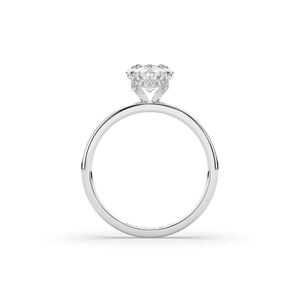 Anillo de Diamante Cultivado en Laboratorio, Corte Oval Brillante de 2.12 Quilates, Oro de 10 y 14 Quilates, Ligero, con Engaste Único para Joyerías y Vendedores - Product Image 3