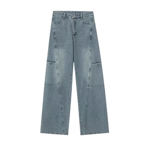 Women's 2026 Summer Casual Baggy <b>Jeans</b> Vintage High Waist Ankle Denim Pants Solid Pattern Straight Washed Breathable - Product Image 4