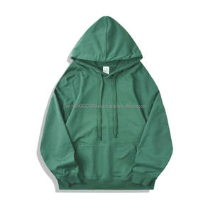 Sweat-shirt à capuche unisexe en molleton français 100% coton, personnalisable avec logo, uni, ample, décontracté - Product Image 5