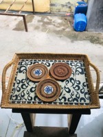 Anneau de serviette en rotin naturel bohème, écologique et de luxe moderne, tressé à la main, 20 cm, style campagnard, multi-usages, tapis et sous-plats