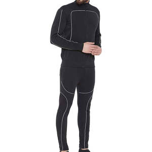 <b>Men</b> Stand Collar Custom Design Piping Streetwear Tracksuit Two Piece Jogging Suit Fashion Casual Outfit - Product Image 5