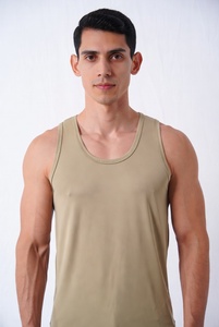 Men's Sleeveless white ribbed tank top mens Shapewear undershirt gym Vest Top <b>Athletic</b> Tank Top Men - Product Image 2