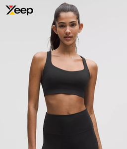 เสื้อชั้นในกีฬาโยคะคุณภาพสูงสำหรับผู้หญิง XEEP รุ่น XC-SB-122 แบบเรียบง่าย ระบายอากาศได้ดี สายปรับได้ แผ่นรองถอดออกได้ รองรับได้ดีเยี่ยม แห้งเร็ว - Product Image 1