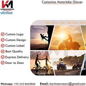 Gants de motocross et VTT anti-choc avec paume renforcée, équipement de course, maille respirante, pour moto tout-terrain, vente en gros, logo personnalisé - Product Image 6