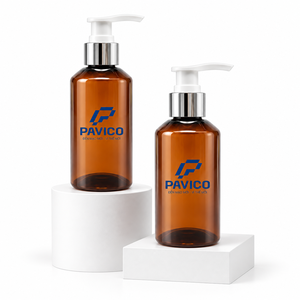 ขวดโลชั่นทรงกลมสีเหลืองอำพัน Pavico ขนาด 150 มล. พร้อมหัวปั๊มขนาด 24 มม. บรรจุภัณฑ์สำหรับเครื่องสำอางและผลิตภัณฑ์ดูแลส่วนบุคคล รับผลิตแบบ OEM/ODM มีจำหน่ายในเวียดนาม - Product Image 6