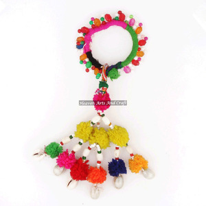 Rare Beaded Banjara Armlet With Tassels- Ethnic Tribal <b>Belly</b> <b>Dance</b> <b>Costume</b> Bracelets Antique Gypsy Bracelets Vintage Wholesale - Product Image 2
