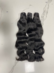 Paquets de cheveux humains vierges non transformés 16 pouces Extensions de tissage de cheveux d'origine vietnamienne de style ondulé naturel pour femmes noires - Product Image 6