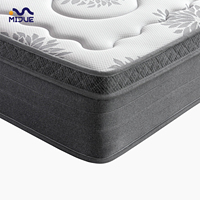 Matelas en mousse à mémoire de forme et ressorts ensachés de taille King, durable, pour hôtel, maison, chambre à coucher, enroulé dans une boîte en carton