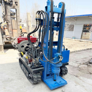70m 유압 크롤러 수중 시추기, 농장 및 가정용 22HP 디젤 엔진 시추기 - Product Image 4