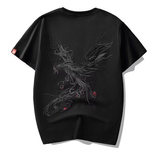 Nuevo diseño de moda, camiseta corta de algodón estampada para mujer / Camiseta corta de diseño personalizado de nuevo estilo para hombre - Product Image 1