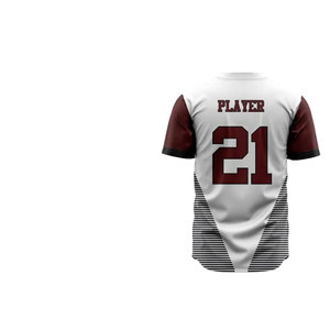 Maillot de baseball noir pour homme, manches courtes, boutons sur le devant, nom de l'équipe, vêtements de sport, logo personnalisé, uniforme - Product Image 6