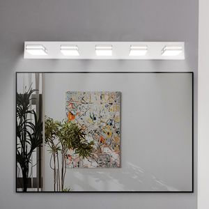 Lampada da Bagno Moderna a LED Cromata, Applique Minimalista a 5 Luci, Efficiente dal Punto di Vista Energetico e Facile da Installare - Product Image 5