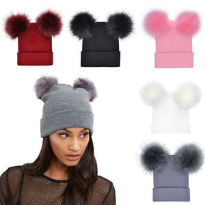 Gorro de Punto con Pompón 100% Lana Unisex, Gorro de Invierno Suave y Cálido Ajustable, Logotipo Personalizado OEM, Marca Privada, Proveedor Mayorista - Product Image 2