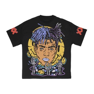 T-shirt délavé aux tons terreux pour homme, marron olive prune, effet délavé à l'acide, avec impression graphique, logo personnalisé, coton vieilli, style streetwear décontracté - Product Image 6