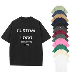 T-shirts Homme Oversize Nouveau Design 100% Coton Style Ancien Col Rond Décontracté Uni Haute Qualité - Product Image 2