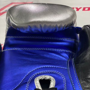 Guantes de Boxeo Personalizados de Cuero Vacuno Auténtico Azul Plateado, Sin Boxeo No Hay Vida, Para Entrenamiento y Sparring, Para Hombre, Más Vendidos - Product Image 2