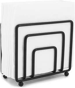 Porte-serviettes en métal indien fait main, simple et élégant, en acier inoxydable, vente en gros pour usage domestique - Product Image 4