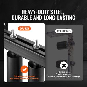 Kit Universale per Cancello Scorrevole in Acciaio Resistente (6FT) con Staffa a T e Rulli (Nero) - Product Image 2