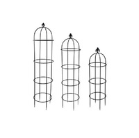 Neuer Verkaufsschlager: Eisen-Gartenobelisk im Modernen Design, Pulverbeschichtet, Langlebig, Perfekt für Blumenpräsentation im Freien, Anpassbare Größe und Form