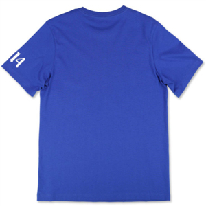 Camiseta de Manga Corta para Hombre, Marca Sigma, con Bordado de Letras Grandes, Color Azul Rey, Ecológica, Transpirable, Anti-Pilling, Informal, de Algodón Jersey - Product Image 2