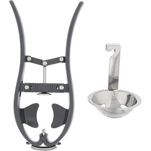 Séparateur d'œufs en acier inoxydable, outil manuel pour retirer les jaunes, gadget de cuisine avec coupe-coquille, outils essentiels pour les œufs - Product Image 5