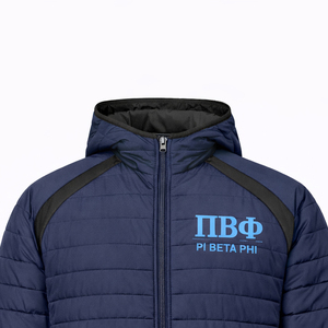 Veste matelassée grecque personnalisée pour fraternité, veste d'hiver matelassée avec logo brodé, fabricant OEM de vêtements grecs en gros - Product Image 2