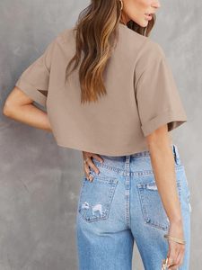 T-shirts pour femmes en jersey uni de haute qualité, coupe ajustée, manches courtes, personnalisables, pour le printemps et l'été. - Product Image 2
