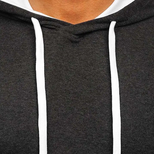 Camiseta de manga corta con capucha para hombre, de color sólido, en diferentes colores, con cordón ajustable, camisetas personalizadas con capucha, de media manga para hombre - Product Image 4